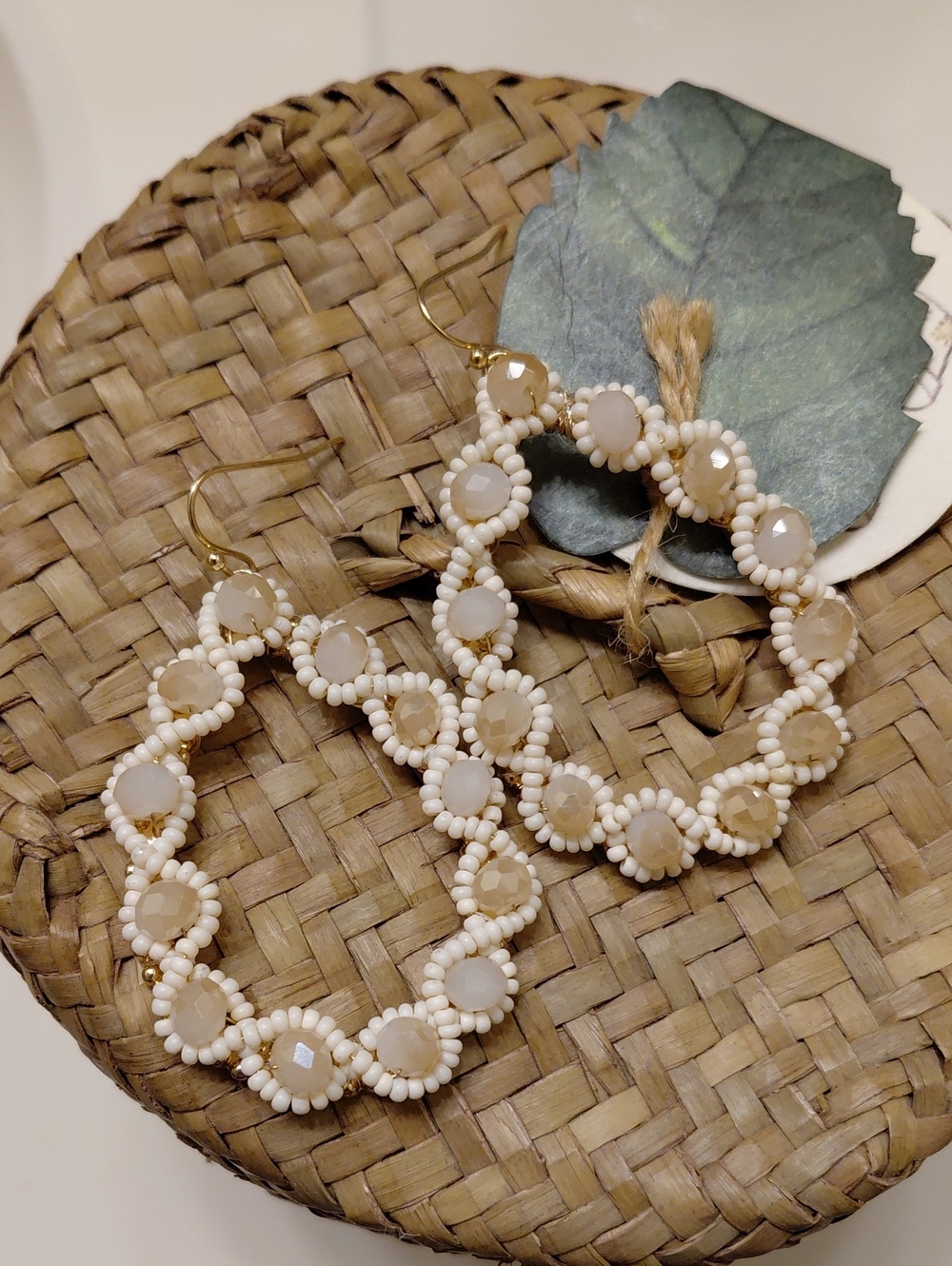 Anthropologie RAQUEL Beaded Dangle Earrings
